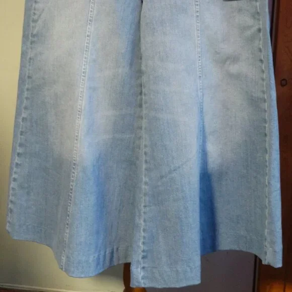 NEW PILCRO by Anthropologie Grassland Mid-Rise Wide-Leg Crop Jeans Size 29, $148 - Picture 11 of 11